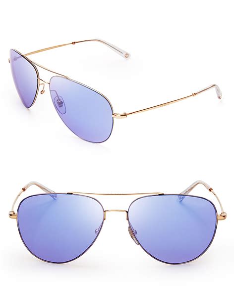 gucci mirrored aviators